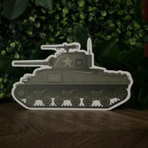 Carte postale "CHAR SHERMAN"
